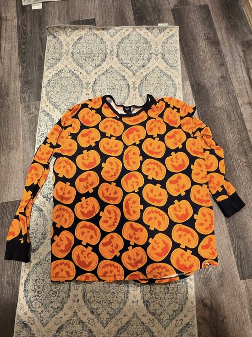 HYDE & EEK! BOUTIQUE Boys 3XL Pumpkin Matching Set Orange Black